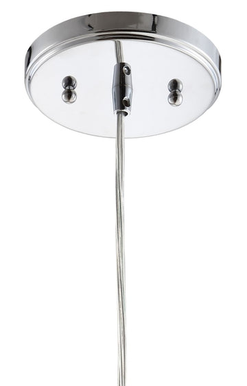 Ferano 9" Adjustable Metal/Glass LED Pendant - JONATHAN Y